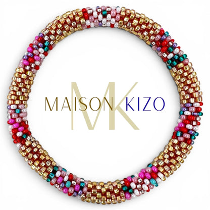Maison KIZO - nepalesisches Roll-on Armband, gold-multi