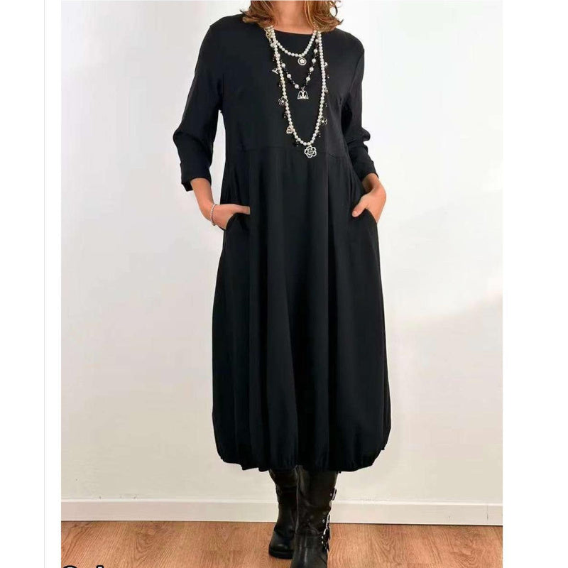 ESVIVID Ballonkleid, schwarz