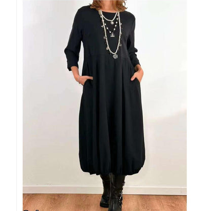 ESVIVID Ballonkleid, schwarz