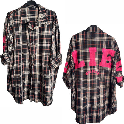 Flanellhemd "MORNING BREW", schwarz-kariert