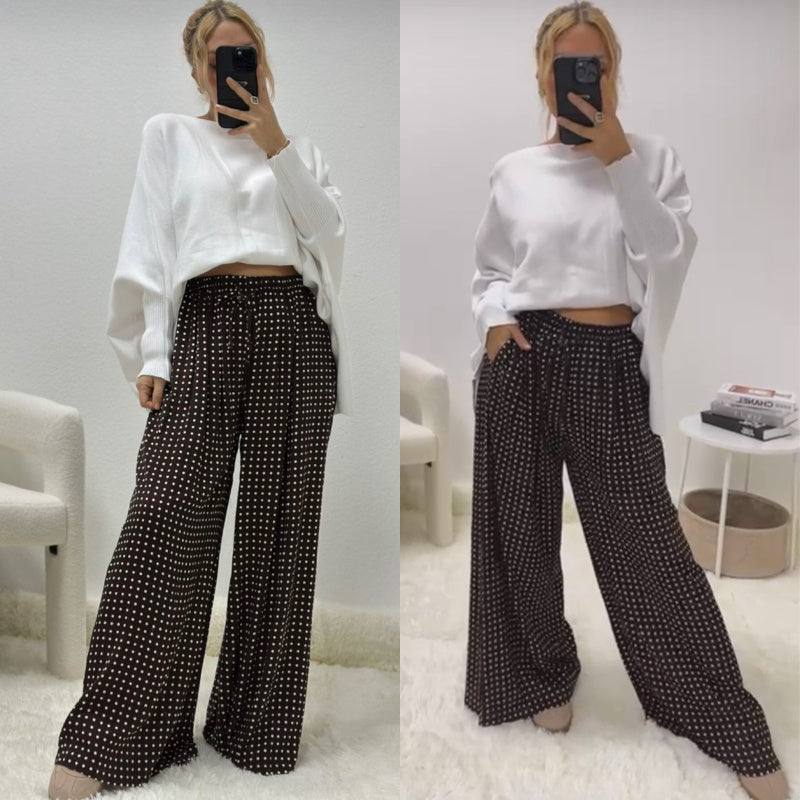 Viskose Marlene Hose "POLKA DOTS"