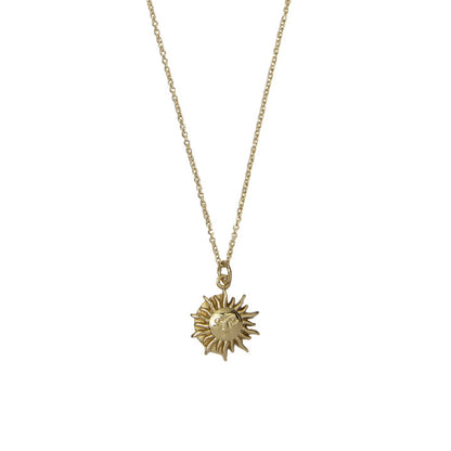 Atlitw Kette Sonne Gold 8504