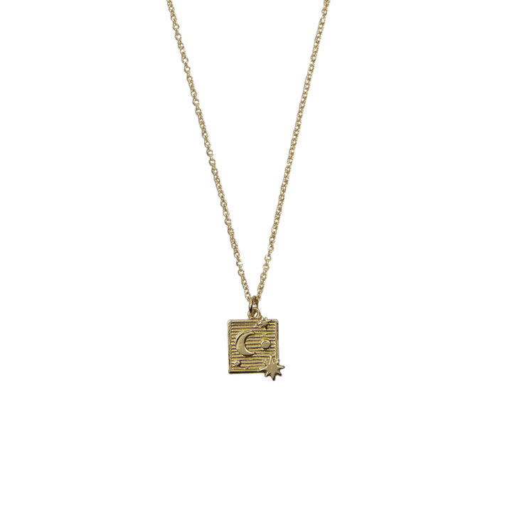 Atlitw Kette Sun Moon Stars Gold 8506