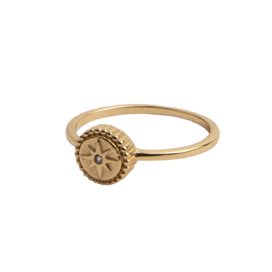 Atlitw Ring Starburst Gold 8842