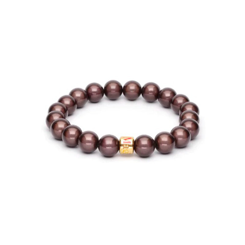 Anthrazit Gold 10mm