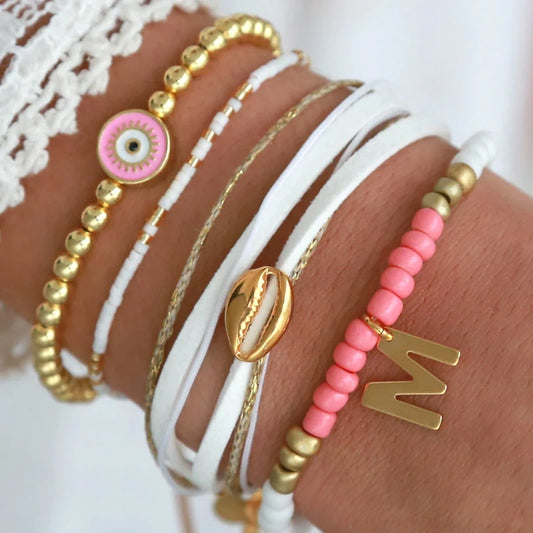 Armband Evil Eye Gold Rosa 2
