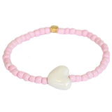 Armband Stone Heart Rosa