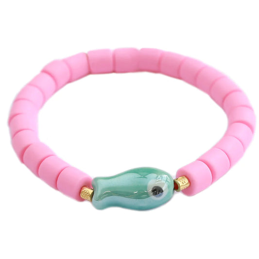 Armband Colorul Fish Pink 1