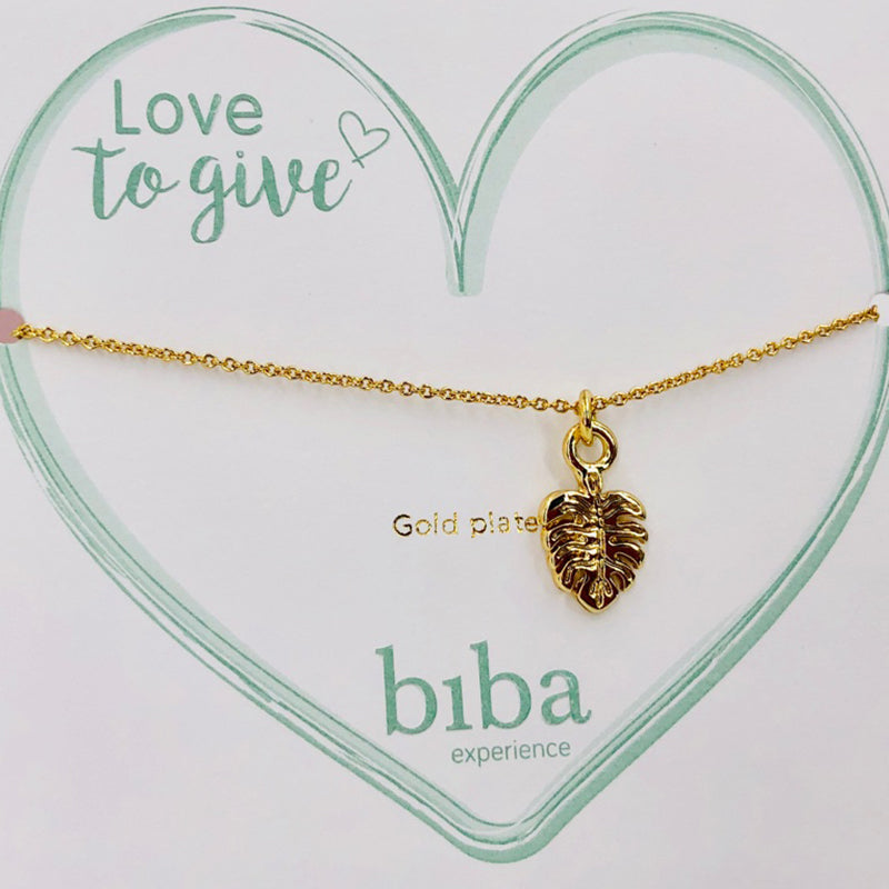 Biba Armband Gold Blatt 52652