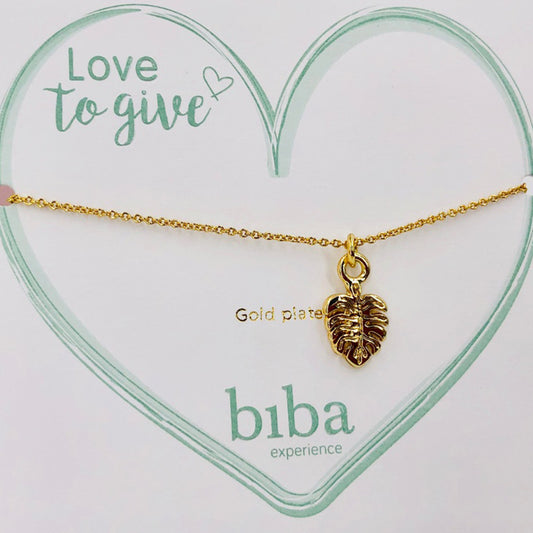 Biba Armband Gold Blatt 52652