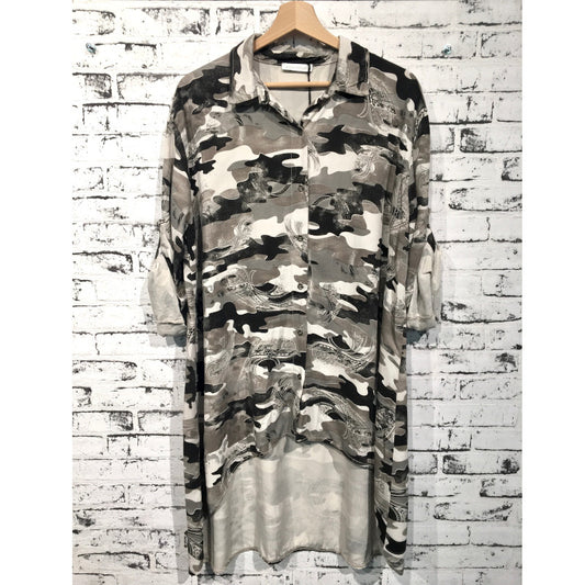 Bluse Camouflage Beige