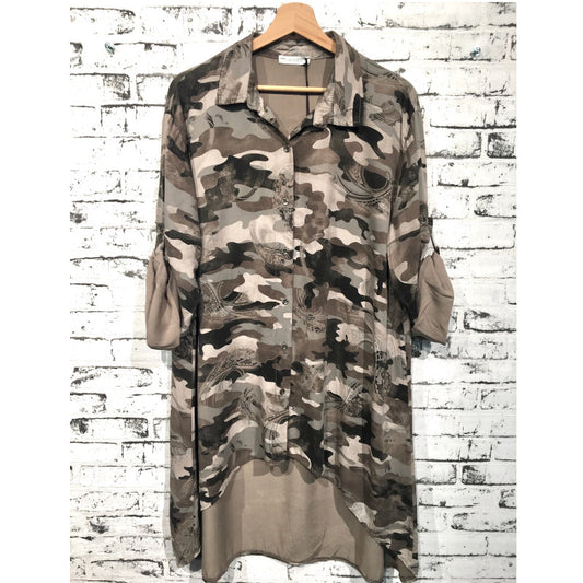Bluse Camouflage Schlamm