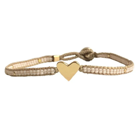 Bracelet Jill Heart Antique Beige A