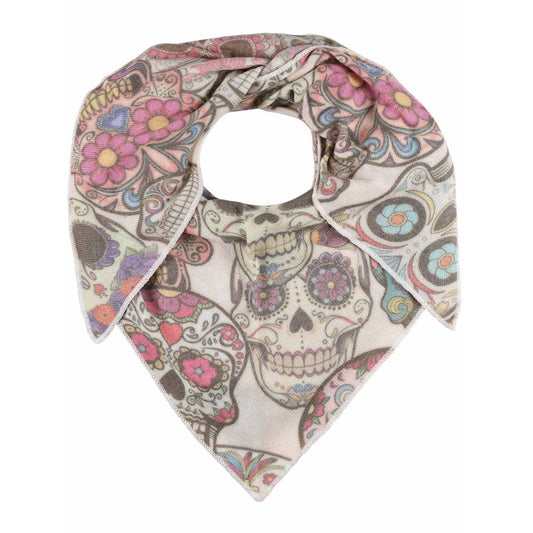 Dreieck Totenkopfmuster Beige