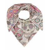 Dreieck Totenkopfmuster Beige