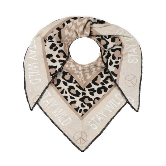 Dreieckstuch Stay Wild Beige