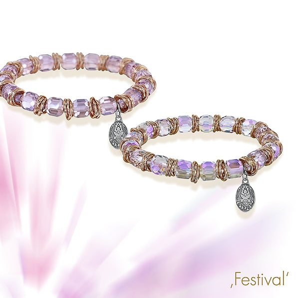 KONPLOTT® - FESTIVAL Armband elastisch, beige