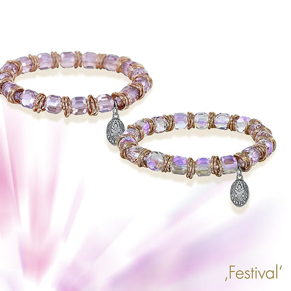 KONPLOTT® - FESTIVAL Armband elastisch, beige