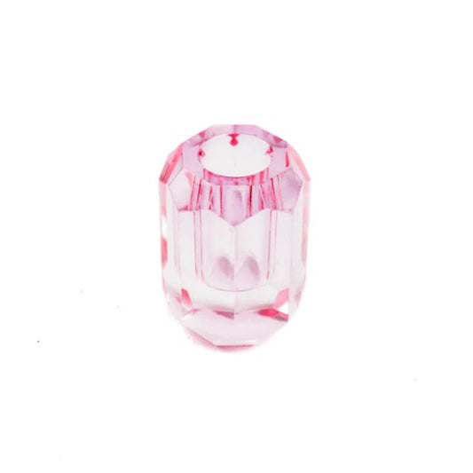 Hv Crystal Candleholder Pink Sku202844