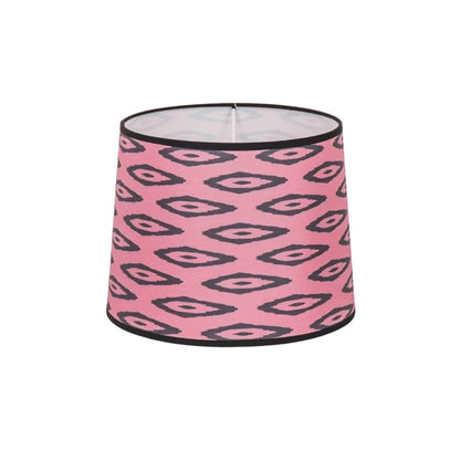 Hv Lampshade Kelim Print Polyester Pink 26x30x23cm Sku 203464 A
