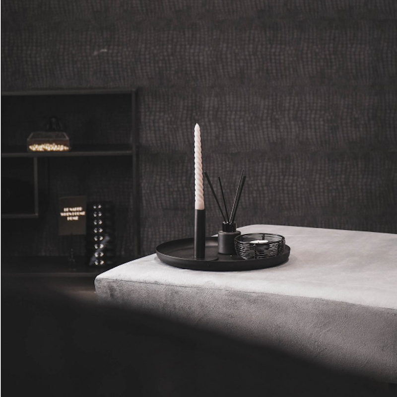 Hv Twisted Candles 4 Stück: Grau 2x20cm 2