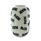 Hv Vase 'fuck' White:black, Sku 204092