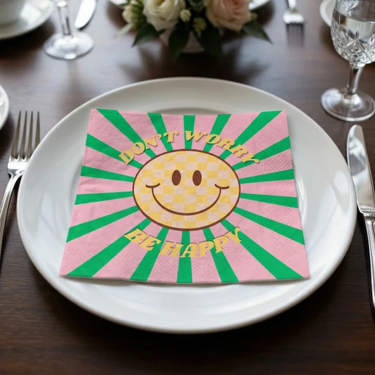 HV Lunch Servietten "DON'T WORRY BE HAPPY"