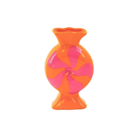 HV Vase "TOFFEE CANDY", pink/orange