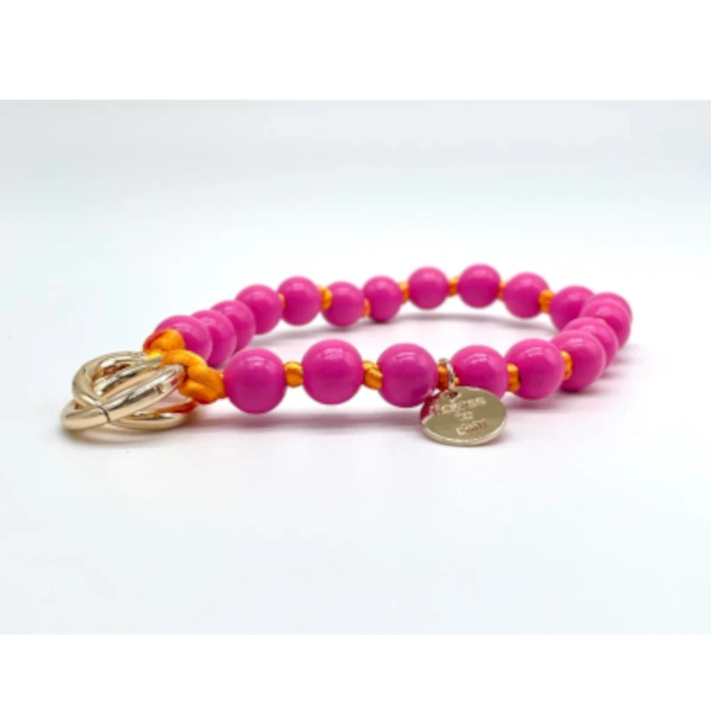 PARSLEY&PEPPER Handykette "WOOD" kurz 3in1, neonpink