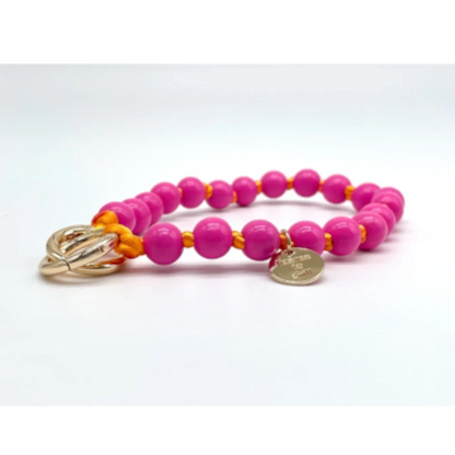 PARSLEY&PEPPER Handykette "WOOD" kurz 3in1, neonpink