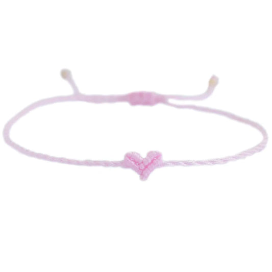 Herzarmband Babyrosa 1