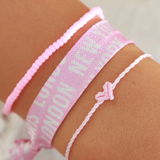 Herzarmband Babyrosa 2