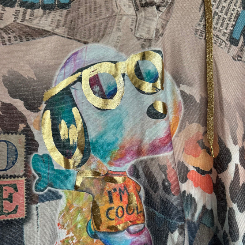 Strick Hoodie "COMIC" (Model 2), multi