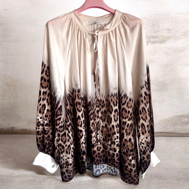 Viskose Bluse "WILDERNESS", vanille