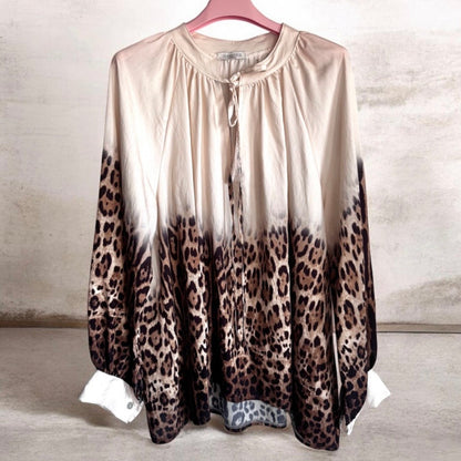 Viskose Bluse "WILDERNESS", vanille