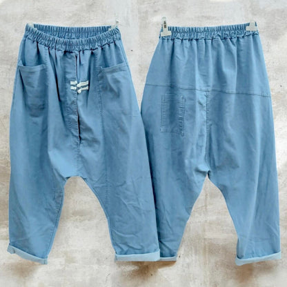 Baggy Hose "DECORATIVE STRAP", Jeans Optik