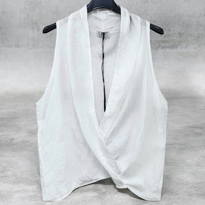 Leinen Bluse "COLETTE", weiß