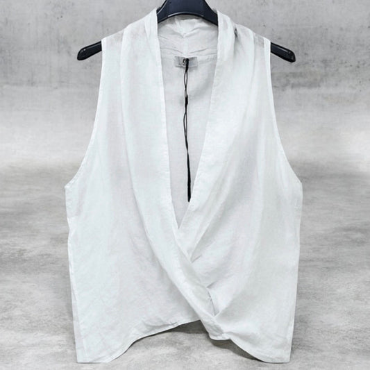 Leinen Bluse "COLETTE", weiß