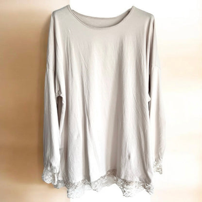 Longsleeve "CANDY" mit Spitze