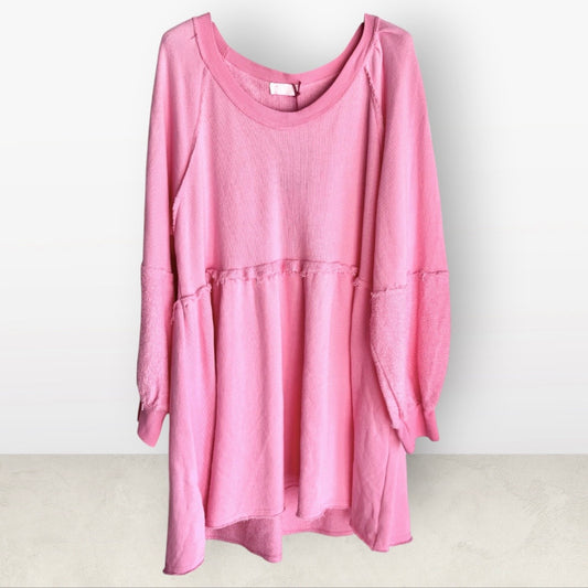 Sweater "LIKE A DRESS", candy rosa