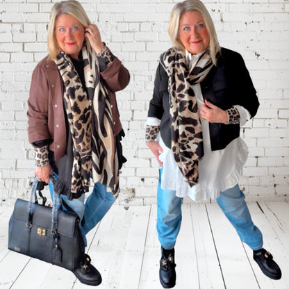 Viskose Schal "ANIMAL", in 2 Farben