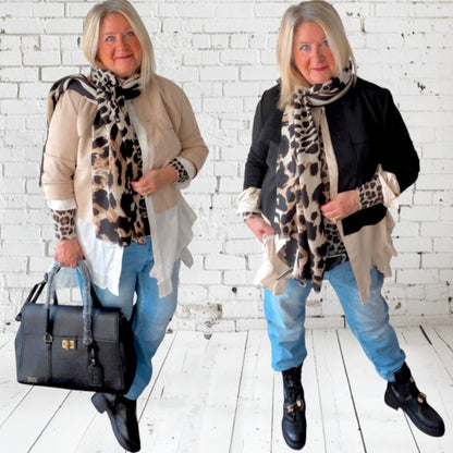 Viskose Schal "ANIMAL", in 2 Farben