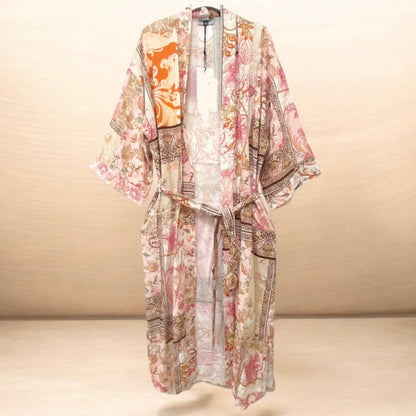 Kimono "POETRY" 3/4-Ärmel, rosa