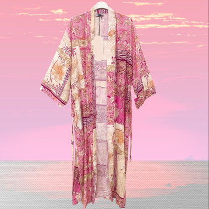 Kimono "POETRY" 3/4-Ärmel, pink
