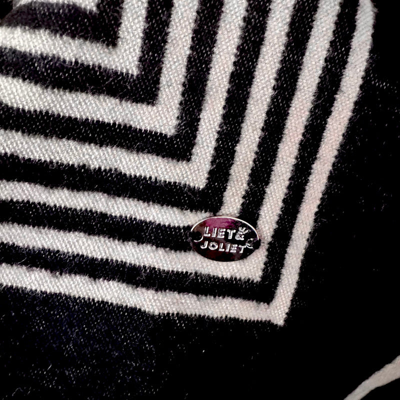 Schal "ART DECO", beige/schwarz