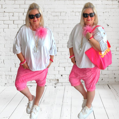 Baggy Bermuda Shorts "ROCK & ROLL"