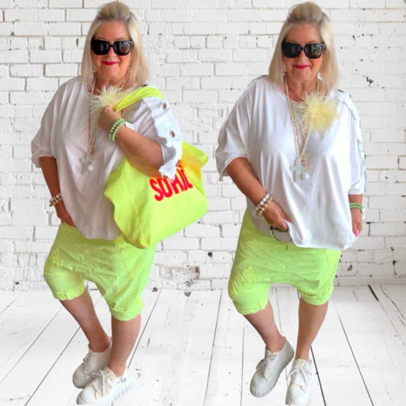 Baggy Bermuda Shorts "ROCK & ROLL"
