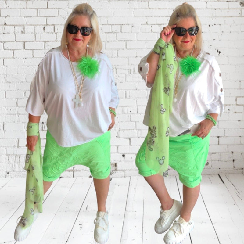 Baggy Bermuda Shorts "ROCK & ROLL"