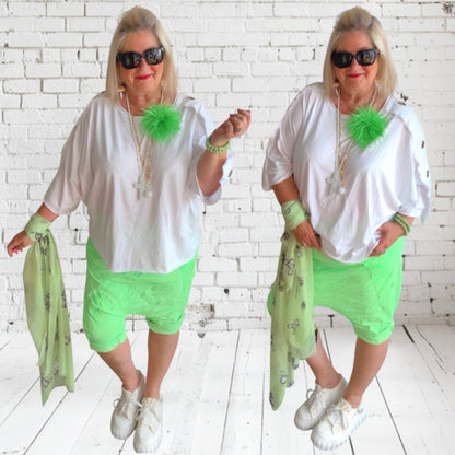 Baggy Bermuda Shorts "ROCK & ROLL"