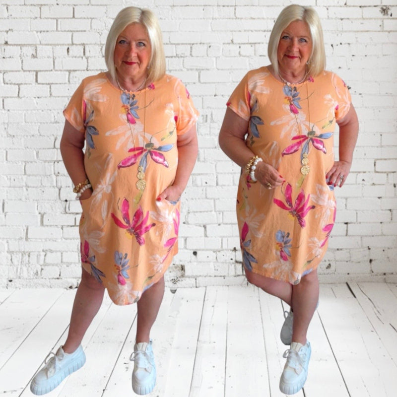 Kleid "HAPPY SPRING", orange